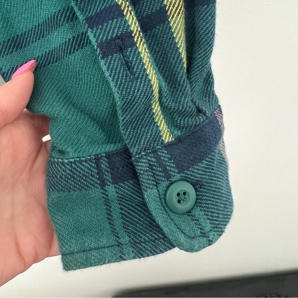 Vans Men’s Zip Up Green Flannel Shirt Jacket Green in Size Medium - Picture 5 of 6